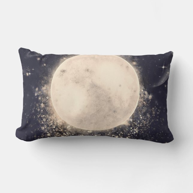 Cojín Lumbar Dream Moon Magic Cosmic Sparkles (Anverso)