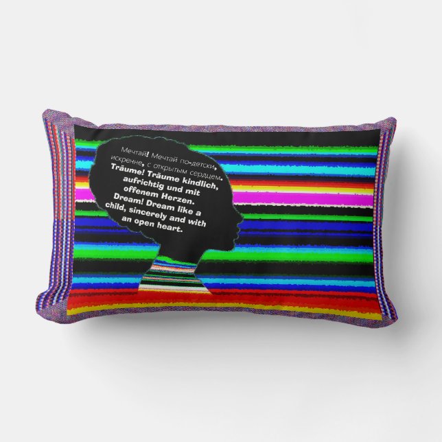 Cojín Lumbar Dream Multilingual Pillow (Anverso)