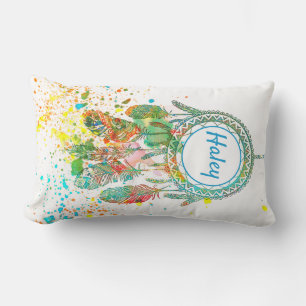 Cojín Lumbar Dreamcatcher splatter personalizado