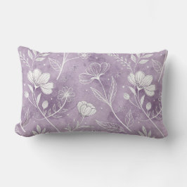 Cojín Lumbar Dreamy Lavender Botanical Lumbar Pillow