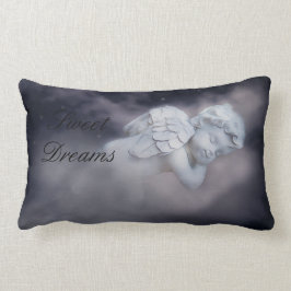 Cojín Lumbar Dulce Cherub Dormido Sobre Las Nubes Lumbar Pillow