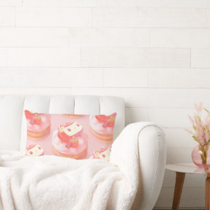 Cojín Lumbar Dulce de Frutas: La Tartaleta de Fresa de la Conej