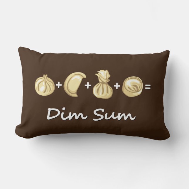 Cojín Lumbar Dumping + Dumpling + Dumping Igual A Suma De Dim (Anverso)