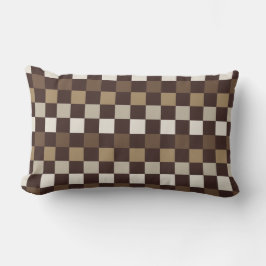 Cojín Lumbar Earthy minerals checkerboard pattern