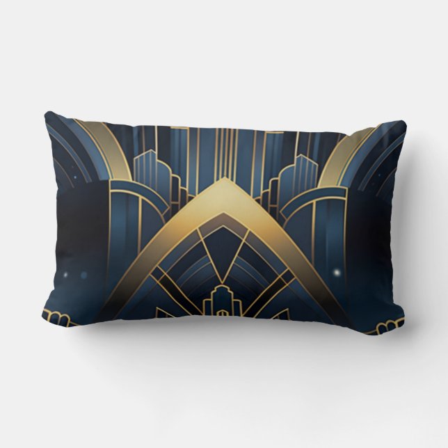 Cojín Lumbar Éclat Urbain en Art Deco (Reverso )