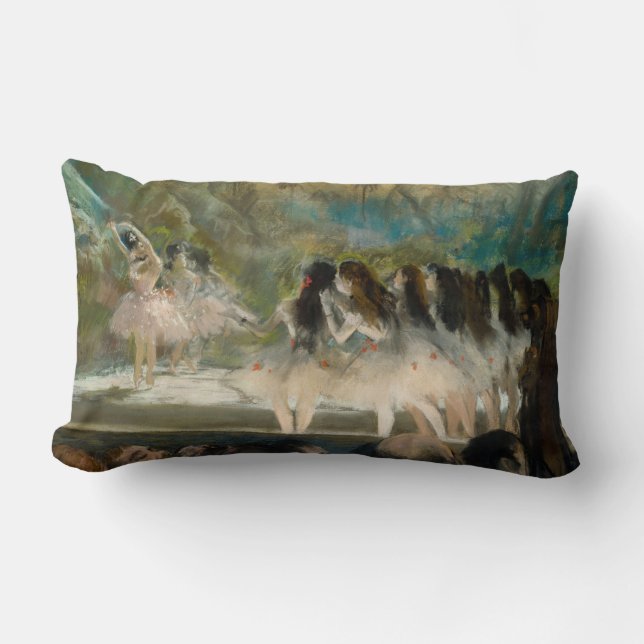 Cojín Lumbar Edgar Degas - Ballet en la ópera de París (Anverso)