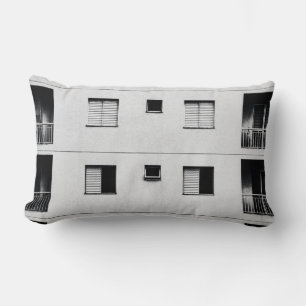 Cojín Lumbar Edificio de hormigón blanco
