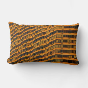Cojín Lumbar Edificio de hormigón naranja
