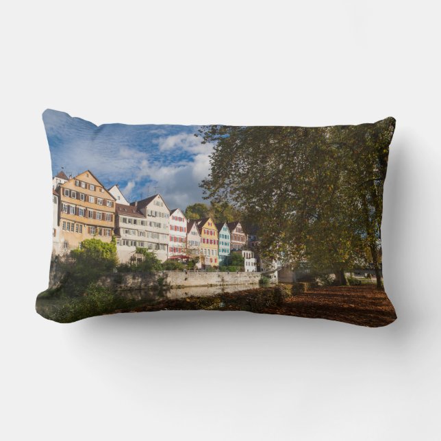 Cojín Lumbar Edificios del casco antiguo de Tubingen (Anverso)