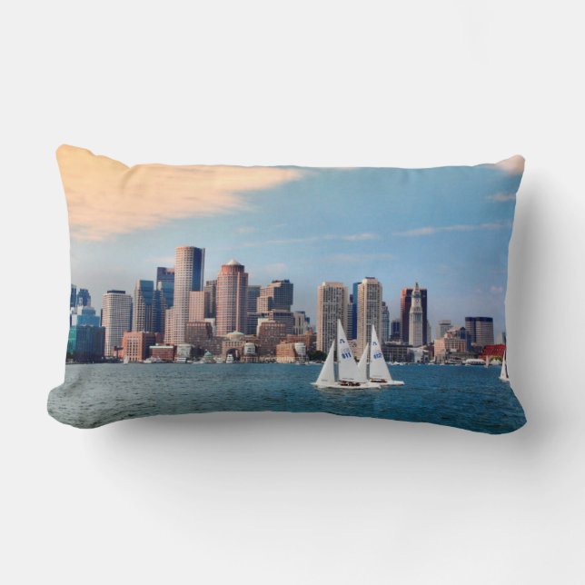 Cojín Lumbar EE.UU., Massachusetts. Esquina costera de Boston 3 (Anverso)