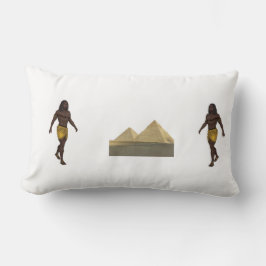 Cojín Lumbar “Egyptian Guardians Pillow | Ancient Pyramids & Ki