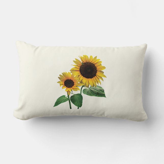Cojín Lumbar El amor de una mami de girasol (Anverso)