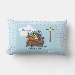 Cojín Lumbar El bautismo de bebé árabe del personalizable Noé,