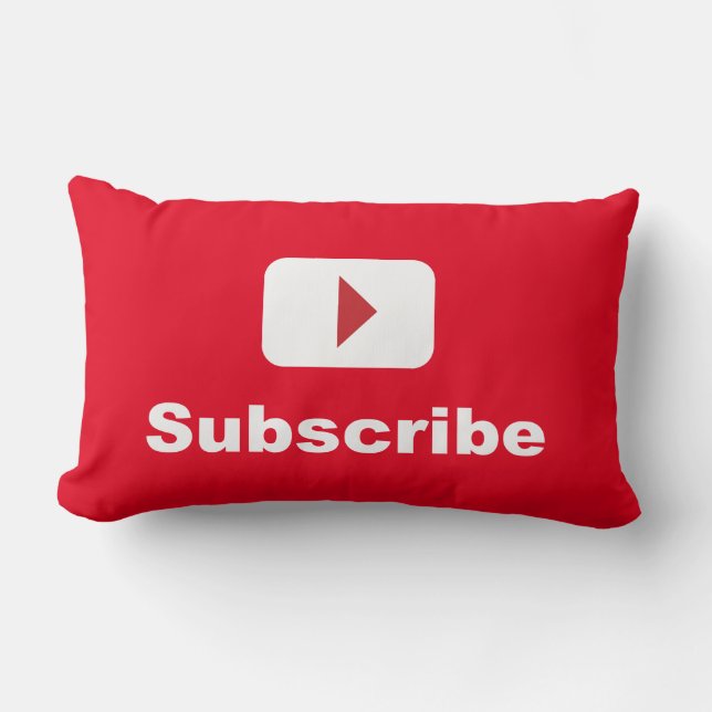 Cojín Lumbar el canal de youtube suscribe (Anverso)