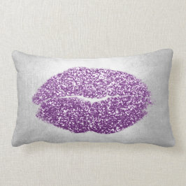 Cojín Lumbar El cielo de la maquillaje morado violeta gris Purp