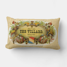 Cojín Lumbar El diseño de la caja de puros vintage de Villard H