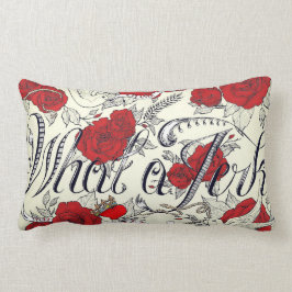 Cojín Lumbar El doble de encargo del diseño del tatuaje del