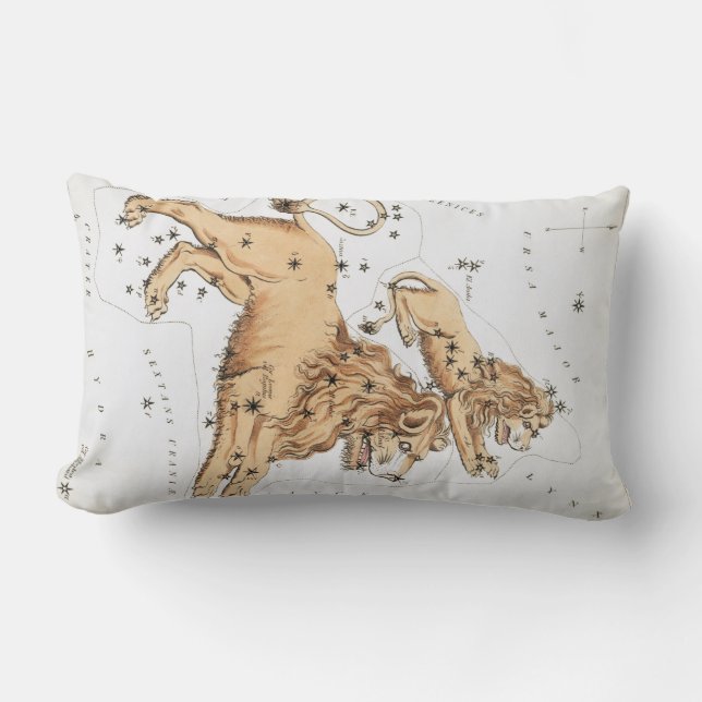 Cojín Lumbar El espejo de Urania, la vieja constelación de Leo (Anverso)