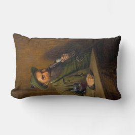 Cojín Lumbar El guardabosques (por Eduard von Grützner)