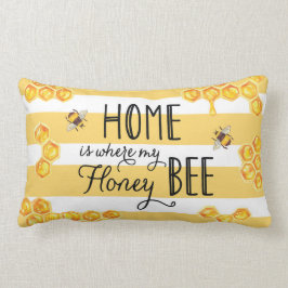 Cojín Lumbar El hogar es donde mi miel