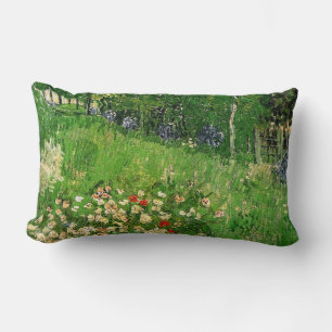 Cojín Lumbar El jardín de Daubigny. Vincent van Gogh. hermoso