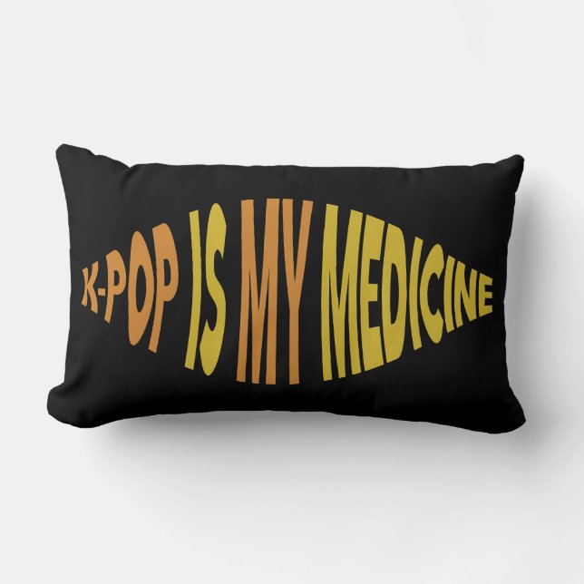 Cojín Lumbar El K-Pop es mi pilar médico (Anverso)