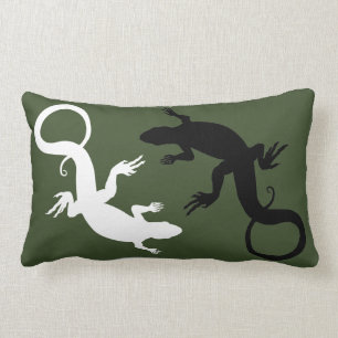 Cojín Lumbar El lagarto soporta la decoración del lagarto de