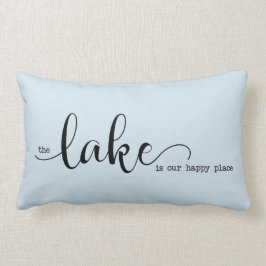 Cojín Lumbar El lago es nuestro lugar feliz