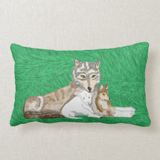 Cojín Lumbar El lobo, el Cub y el cordero