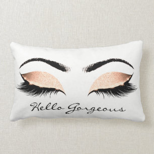 Cojín Lumbar El maquillaje blanco coralino del melocotón azota