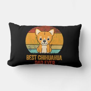 Cojín Lumbar El mejor papá de Chihuahua que ha estado molesto