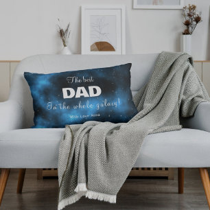 Cojín Lumbar El mejor papá de la galaxia azul