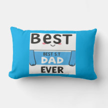 El mejor papá jamás Lumberjack Pillow - Regalo de 