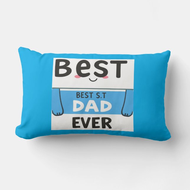 Cojín Lumbar El mejor papá jamás Lumberjack Pillow - Regalo de  (Anverso)
