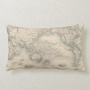 Cojín Lumbar El mundo en la proyección de Mercator