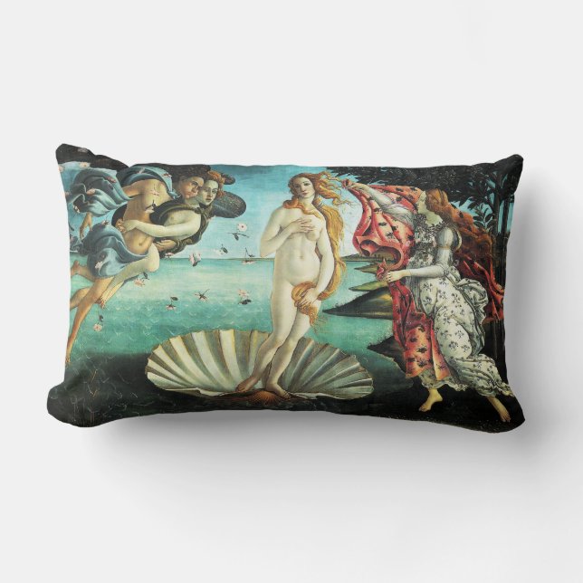 Cojín Lumbar El nacimiento de Venus por Sandro Botticelli (Anverso)