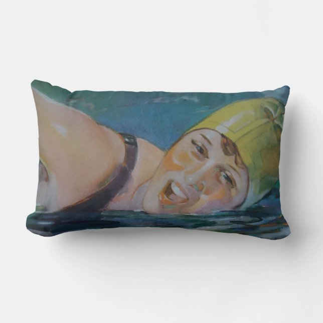 Cojín Lumbar El nadador (Anverso)