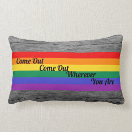 Cojín Lumbar El orgullo gay LGBT sale los triunfos del amor de