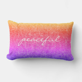 Cojín Lumbar El pacífico Denim Arcoiris Parece Arrojado Reversi