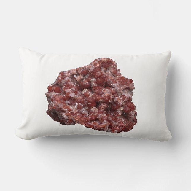 Cojín Lumbar El reversible Andradita Garnet y el cristal del ca (Anverso)
