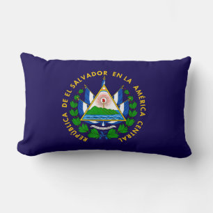 Cojín Lumbar El Salvador país escudo armas símbolo emblema band