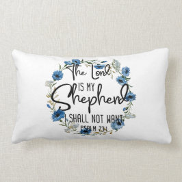 Cojín Lumbar El Señor Es Mi Pastor| Salmo 23:1 Biblia Verse