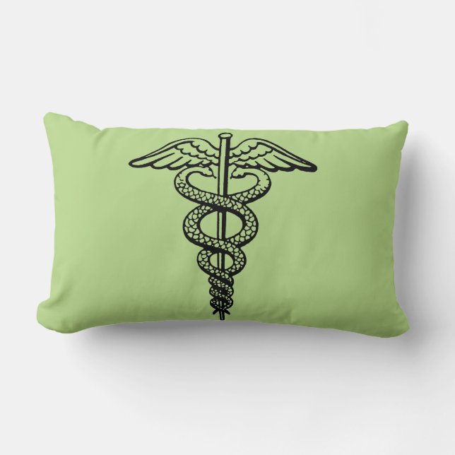 Cojín Lumbar El símbolo del caduceo (Anverso)