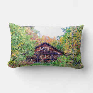 Cojín Lumbar El viejo granero en la caída