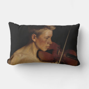 Cojín Lumbar El violinista (músico masculino) (de Pekka Halonen