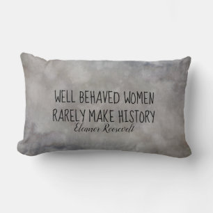 Cojín Lumbar Eleanor Roosevelt mujeres cita decoración en casa