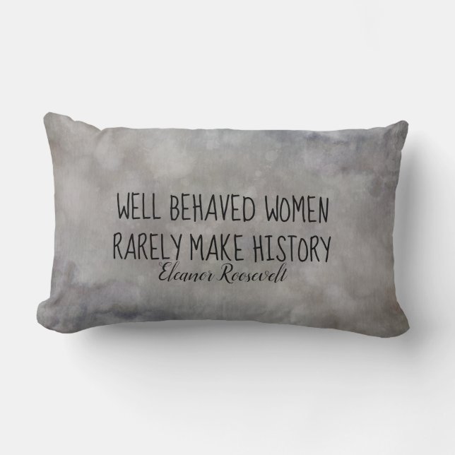 Cojín Lumbar Eleanor Roosevelt mujeres cita decoración en casa (Anverso)