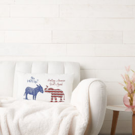 Cojín Lumbar Elecciones graciosas Del Lado Republicano Y Democr