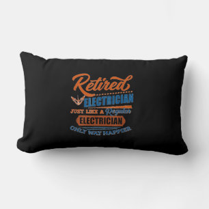 Cojín Lumbar Electricista jubilado - Regalo eléctrico
