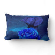 Elefante azul y subió